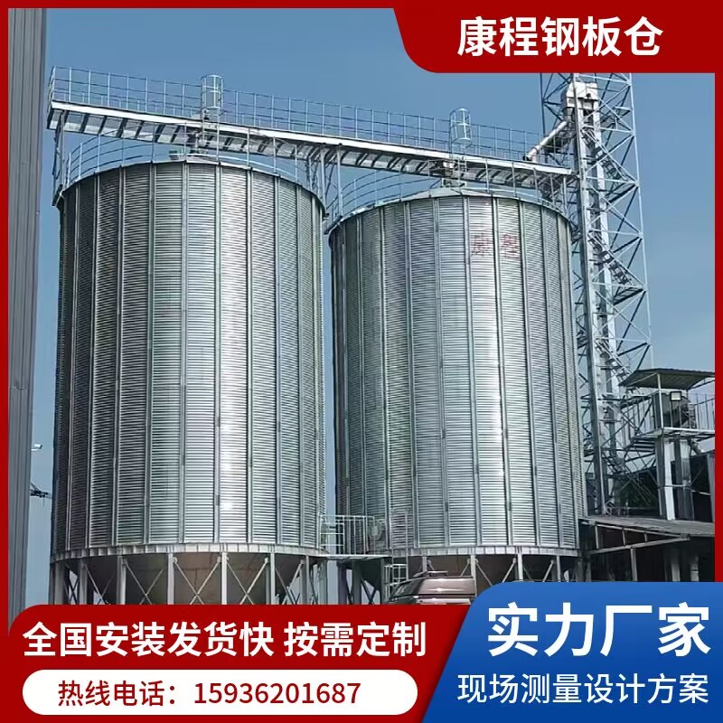 2-500吨稻壳筒钢板仓